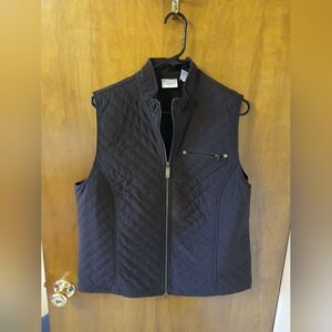 Chico's Quilted Vest with Zip Pocket